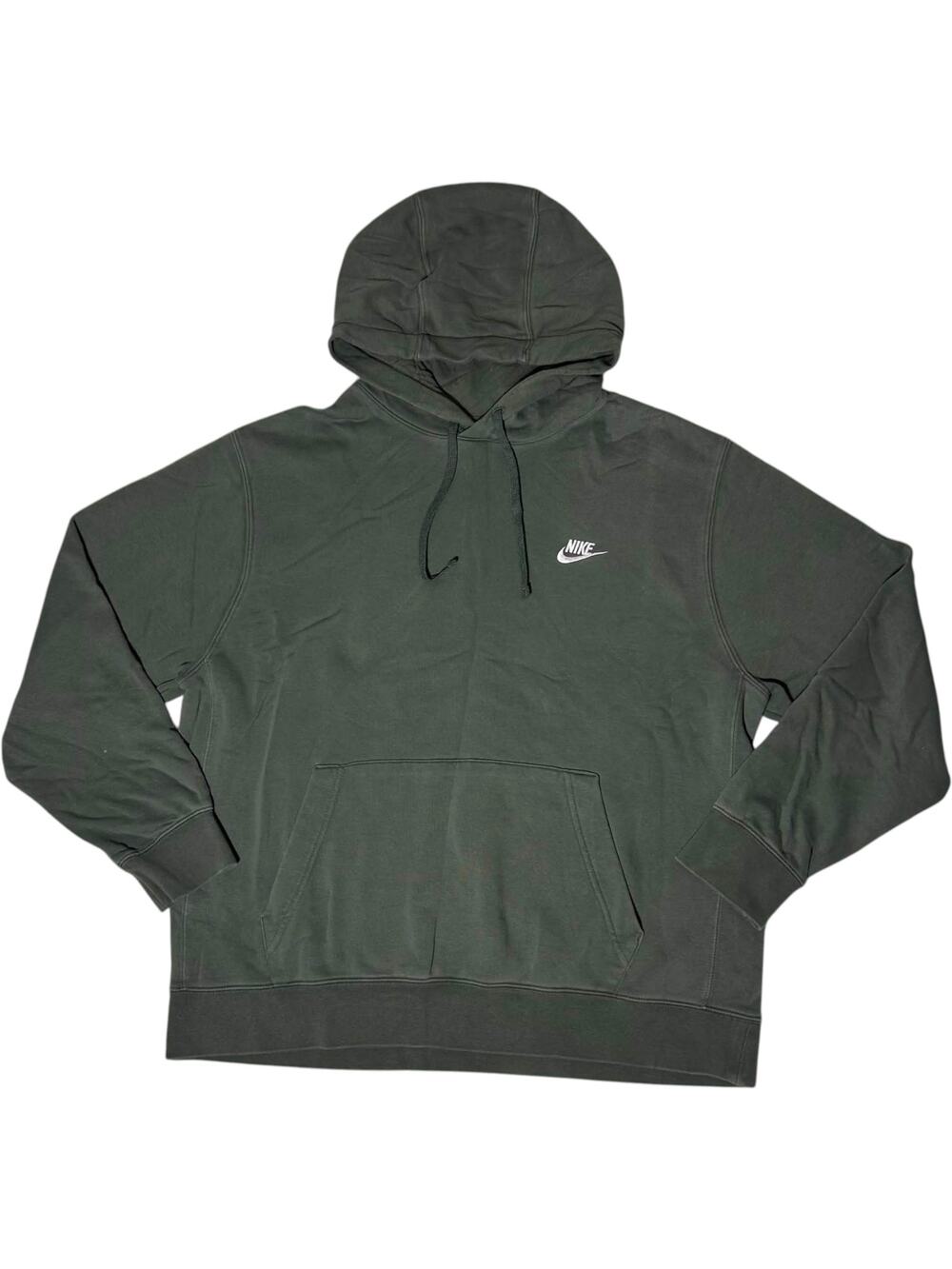 Nike Sportswear Club Fleece Pullover Hoodie Forest Green Men's XL Athleisure